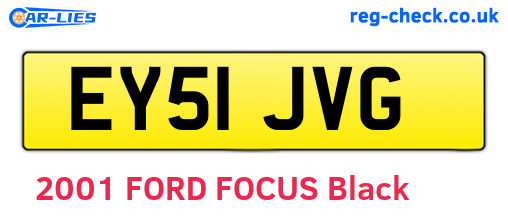 EY51JVG are the vehicle registration plates.