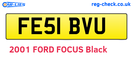 FE51BVU are the vehicle registration plates.