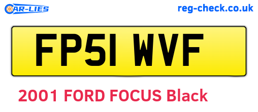 FP51WVF are the vehicle registration plates.