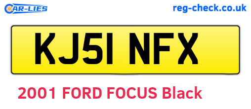 KJ51NFX are the vehicle registration plates.