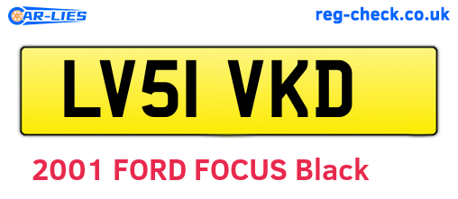 LV51VKD are the vehicle registration plates.