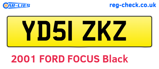 YD51ZKZ are the vehicle registration plates.