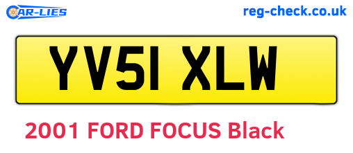 YV51XLW are the vehicle registration plates.
