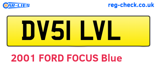 DV51LVL are the vehicle registration plates.