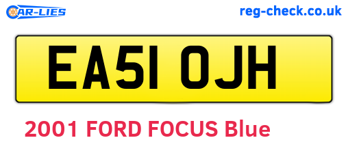 EA51OJH are the vehicle registration plates.
