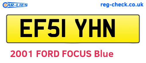 EF51YHN are the vehicle registration plates.