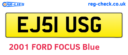 EJ51USG are the vehicle registration plates.