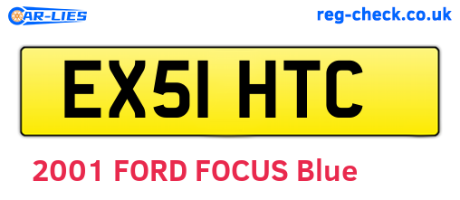 EX51HTC are the vehicle registration plates.