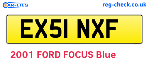 EX51NXF are the vehicle registration plates.