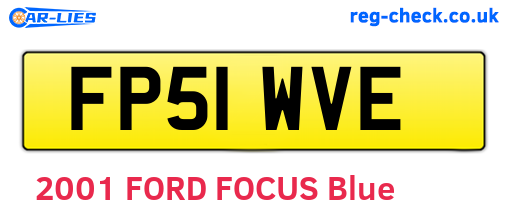 FP51WVE are the vehicle registration plates.