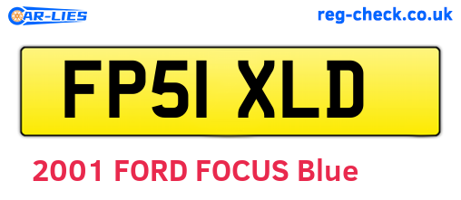 FP51XLD are the vehicle registration plates.