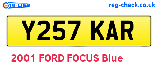 Y257KAR are the vehicle registration plates.
