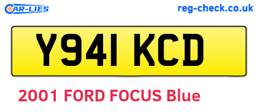 Y941KCD are the vehicle registration plates.
