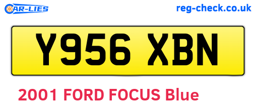 Y956XBN are the vehicle registration plates.