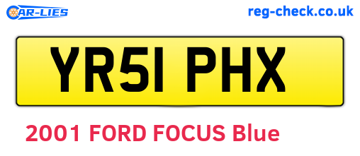 YR51PHX are the vehicle registration plates.