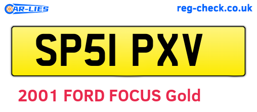 SP51PXV are the vehicle registration plates.
