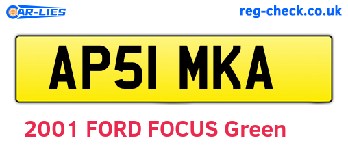 AP51MKA are the vehicle registration plates.