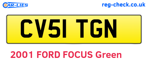 CV51TGN are the vehicle registration plates.