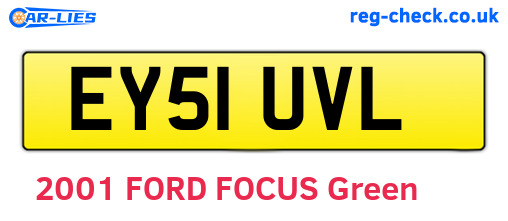 EY51UVL are the vehicle registration plates.
