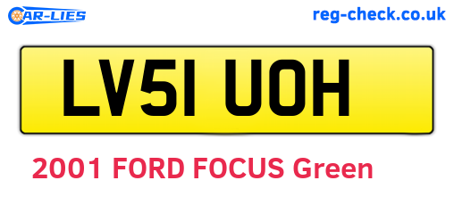 LV51UOH are the vehicle registration plates.