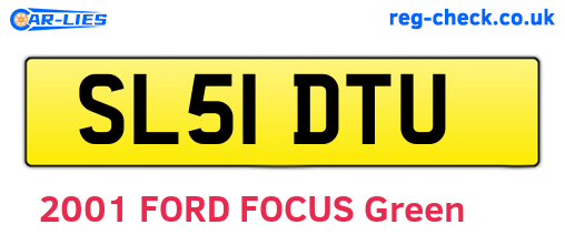 SL51DTU are the vehicle registration plates.