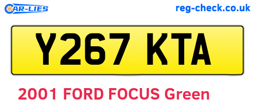 Y267KTA are the vehicle registration plates.