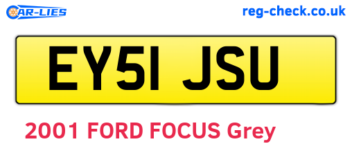 EY51JSU are the vehicle registration plates.