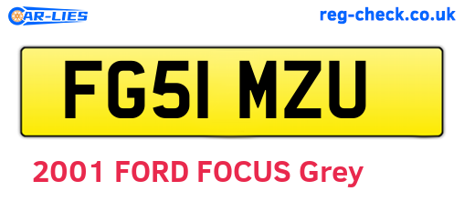 FG51MZU are the vehicle registration plates.