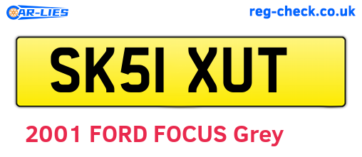 SK51XUT are the vehicle registration plates.