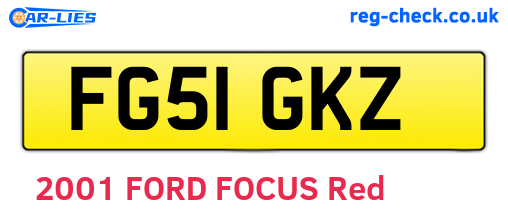 FG51GKZ are the vehicle registration plates.