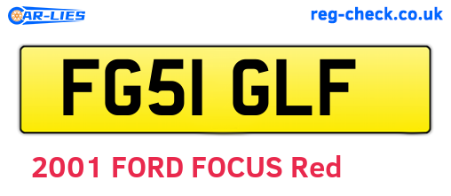 FG51GLF are the vehicle registration plates.