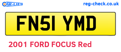 FN51YMD are the vehicle registration plates.
