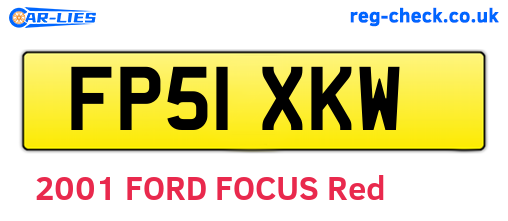 FP51XKW are the vehicle registration plates.