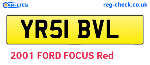 YR51BVL are the vehicle registration plates.