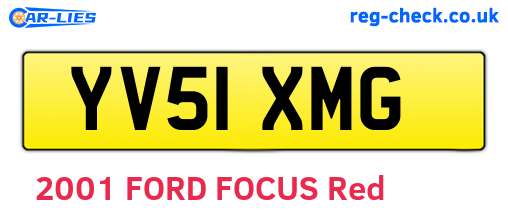 YV51XMG are the vehicle registration plates.