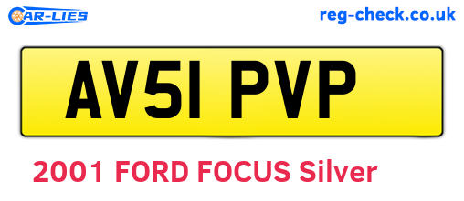 AV51PVP are the vehicle registration plates.