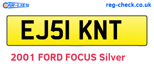 EJ51KNT are the vehicle registration plates.