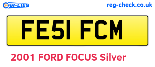 FE51FCM are the vehicle registration plates.