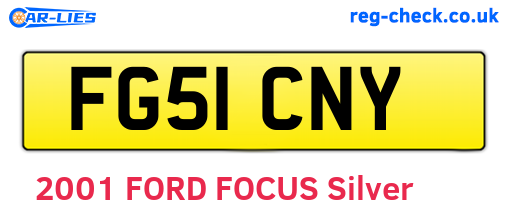 FG51CNY are the vehicle registration plates.