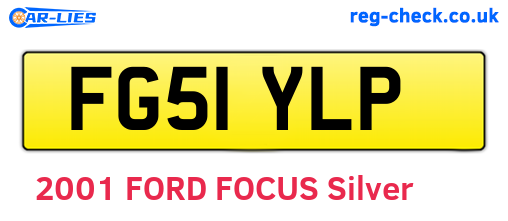 FG51YLP are the vehicle registration plates.