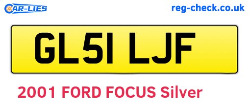 GL51LJF are the vehicle registration plates.