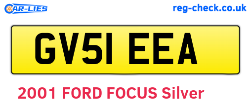 GV51EEA are the vehicle registration plates.