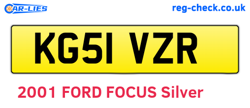KG51VZR are the vehicle registration plates.