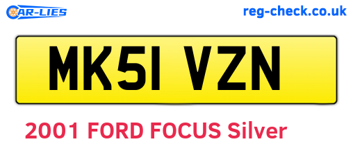 MK51VZN are the vehicle registration plates.