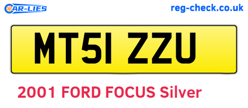 MT51ZZU are the vehicle registration plates.