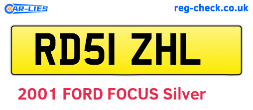 RD51ZHL are the vehicle registration plates.