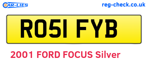 RO51FYB are the vehicle registration plates.