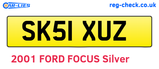 SK51XUZ are the vehicle registration plates.