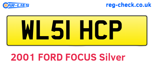WL51HCP are the vehicle registration plates.