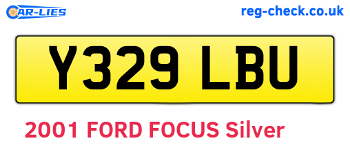 Y329LBU are the vehicle registration plates.